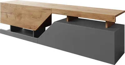 Obrázek produktu pro Televizní nábytek Ceelias - 160 x 46 x 35 cm - šedý/hnědý