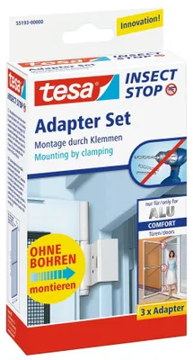 Produktbild von Tesa - Adapter für Alu-Rahmen weiß, 901416