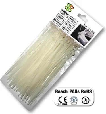 Immagine prodotto di Bradas TS1176250N Clip trasparente 100 pezzo/i