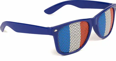 Immagine prodotto di Occhiali a ventaglio blu-bianco-rosso - Taglia unica