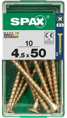 Produktbild von Spax Universalschrauben 4.5 x 50 mm PZ 2 - 10 Stk.