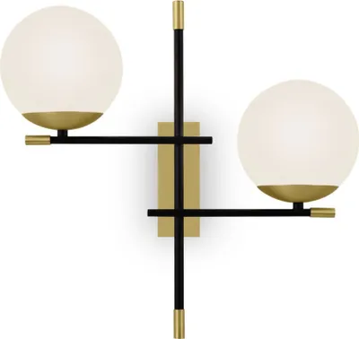Immagine prodotto di Maytoni Nostalgia applique a 2 luci, E14, dimmerabile, ottone/oro