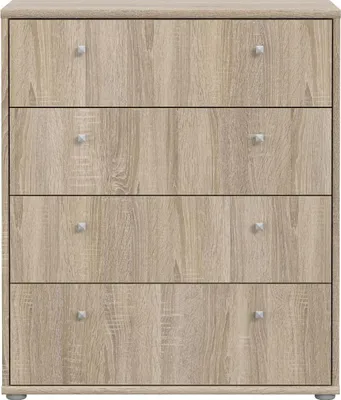 Produktbild von Kommode TEMPRA 2 mit 4 Schubladen, Sonoma Eiche, 73,7 x 34,8 x 85,5 cm (BxHxT)