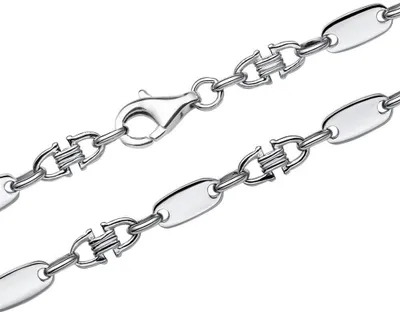 Produktbild von Herren Plattenkette aus 925er Sterlingsilber