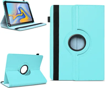 Produktbild von Tablet Hülle für Samsung Galaxy Tab A 10.5 2018 Tasche Schutzhülle 360° DrehbarFarben:Türkis