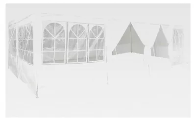 Produktbild von Party-Zelt Weiß 800 x 400 x 266 cm Polyethylen, Garten- und Terrassenzelt, tragbare Faltmarkise, UV-Schutz, wetterfester Veranstaltungs-Pavillon