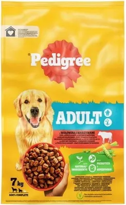 Productafbeelding van Pedigree volwaardig hondenvoer voor volwassen honden, met rundvlees en groenten, 7 kg