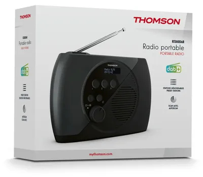 Produktbild von Thomson RT350DAB Tragbares DAB+ und FM Radio - Schwarz/Grau