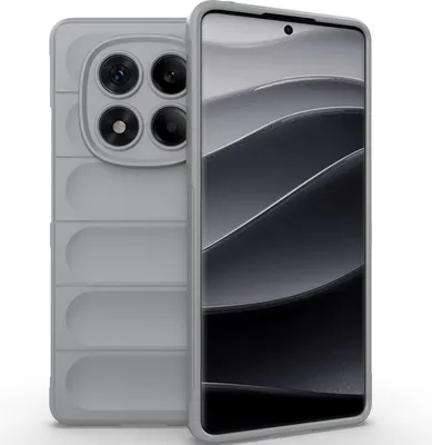Produktbild von Handyhülle für Xiaomi Redmi Note 14 Pro 4G Weich TPU Silikon Stossfest Anti-rutsch Hülle Grau