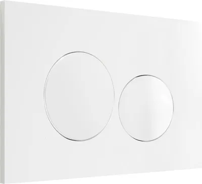 Produktbild von WC-Ablaufplatte mit Doppeltaste - Weiß - OPULUS