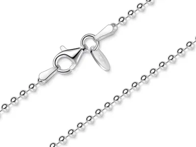 Produktbild von SILBERKETTEN STORE Kugelkette 2mm - echt 925 Silber, Länge wählbar von 38-120cm - 50cm