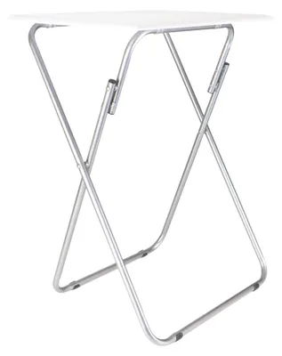 Klappbarer Beistelltisch MDF Metallbeine 48x38x66 cm bis 20 kg
