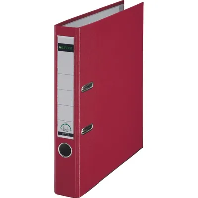 Produktbild von Leitz 180° Plastic Lever Arch File, 55 mm, 320 mm, 440 g, Rot