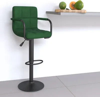 Produktbild von Hochwertig Barhocker Dunkelgrün Samt  334651