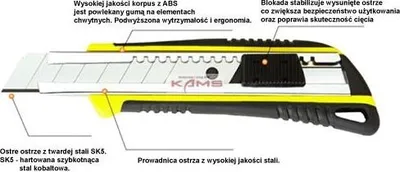 Zdjęcie produktu dla NOZ-1L-TOP - nożyk z 1 ostrzem w magazynku, szerokość 18mm.