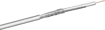 Zdjęcie produktu dla goobay kabel antenowy 100 coax 2 x ekranowany CU biały 50 m