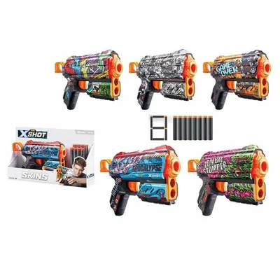 Immagine prodotto di Zuru - XSHOT - Pistol Skins Flux - 8 frecce in schiuma - colore chiaro - pezzo unico
