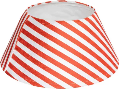 Produktbild von Tannenbaumständer aus polyester d.56cm rot/weiß gestreift - Feeric Lights & Christmas