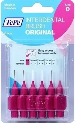 Obrázek produktu pro Tepe mezizubní kartáček 0,4 mm růžový 6 ks