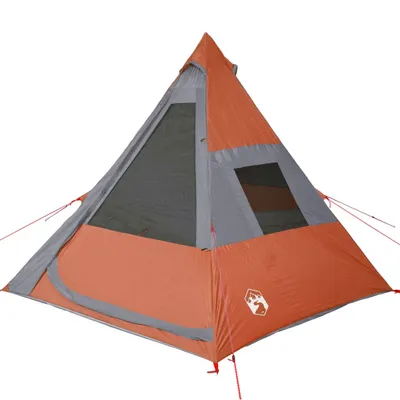 Produktbild von vidaXL Tipi-Campingzelt 7 Personen Orange Wasserdicht