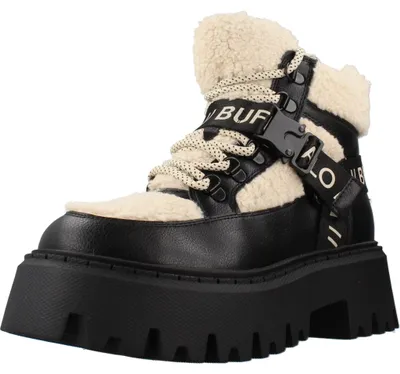 Immagine prodotto di Buffalo Aspen Com Mid Warm: stivali da donna, neri, con lacci, adatti al tempo libero