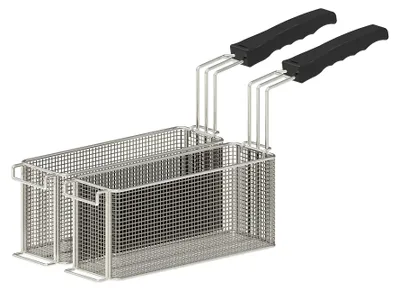 Fritteusenkorb-Set 2 x 4,5 L für 10 L Fritteuse, Edelstahl