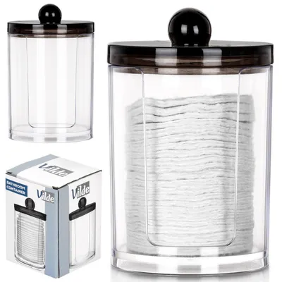 Produktbild von Vilde Wattepadbehälter Wattepadspender Behälter für Kosmetikpads 7x11 cm