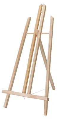 Produktbild von Kleine Holz Staffelei 50 cm für Malerei, geeignet für Leinwände bis zu 42 cm