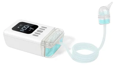 Produktbild von Elektrischer Nasensauger Baby mit 9 Saugstufen - Nachtlicht & beruhigende Funktion mit Kinderliedern, 2500mAh