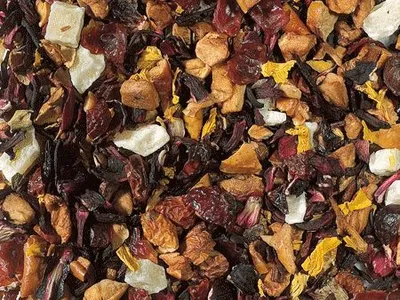 Produktbild von 1 kg  Früchteteemischung Birne/Zimt aromatisiert