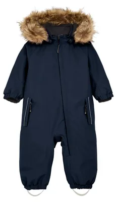 Produktbild von Color Kids Baby Babyschneeanzug Baby Coverall W. Fake Fur 742130 Blau 98