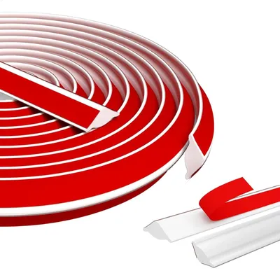 Produktbild von Selbstklebende Fußleiste, flexibel - 5 Meter, weiß