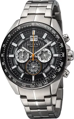 Productafbeelding van Regent herenhorloge, metalen polsband, metalen band, analoog, zilver, modelnummer D2URBA831