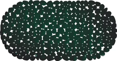Produktbild von MSV Rutschfeste Dusch-/Badematte Bad - PVC - dunkelgrun - 35 x 68 cm