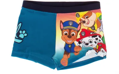 Produktbild von Jungen Badehose Badeshorts Schwimmhose Kastenbadehose Paw Patrol-122-128