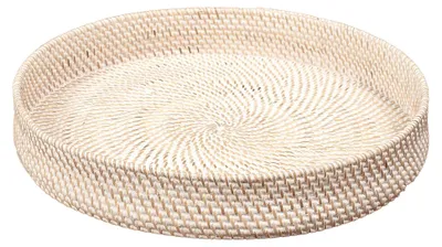 Produktbild von Traditionelles Tablett LOMBOK aus Ketak White Wash 50cm Handarbeit