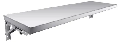 Imagen del producto de Estante de pared de acero inoxidable, de 60 cm, plegable, para cocinas profesionales