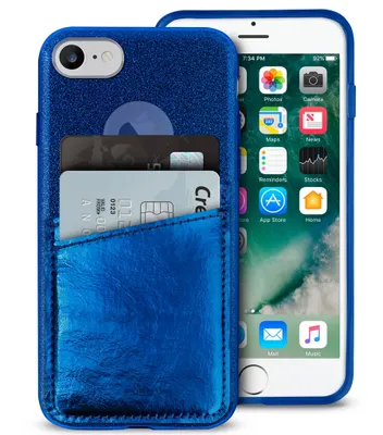 Obrázok produktu pre Modrý vreckový kryt Shine pre Apple iPhone 7/8/SE 2020