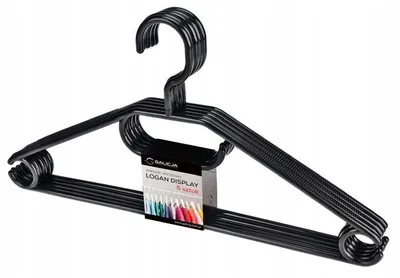Immagine prodotto di Appendiabiti rotanti in plastica 5 pezzi Logan