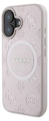 Immagine prodotto di Guess Guhmp16Spsapsmep Iphone 16 6.1 Różowy/Pink Custodia rigida Saffiano Peony Classic Logo Magsafe