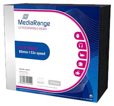 Produktbild von MediaRange MR205, CD-R, 700 MB, 10 Stück(e), 120 mm, 80 min, 52x