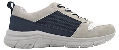 Imagen del producto de Zapatos deportivos para hombre Bugatti, modelo "Soa", con cordones, color gris, diseñados para usar con plantillas