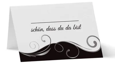 Platzkarten DIN A7, 50 Stück, silber, gewellt, gerillt