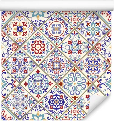 Produktbild von 10m VLIES TAPETE Rolle Fliesen Minimalismus Mosaik Geometrie Muster XXL