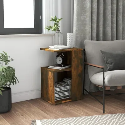 Produktbild von Beistelltisch Räuchereiche 36x30x56 cm Holzwerkstoff , Beistelltische Design 2024