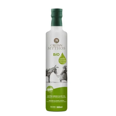 Produktbild von CRETAN MYTHOS –  Natives Olivenöl Extra 500ml aus Chania, Kreta || Erste Kaltpressung |  | Griechisches Olivenöl