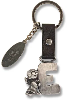 Produktbild von Silberne Briefumschlag- und Schlüsselanhänger mit Engel-Design.