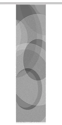 Produktbild von HOME in green AFONSO Schiebegardine recyceltes Polyester, 245x60 cm, Kreismotiv