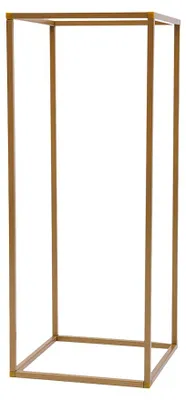 Immagine prodotto di Supporto per piante in metallo, vaso per fiori, color oro, design moderno, altezza 60 cm