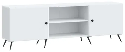 Image de Meuble TV vidaXL blanc 150 x 31 x 50 cm en aggloméré